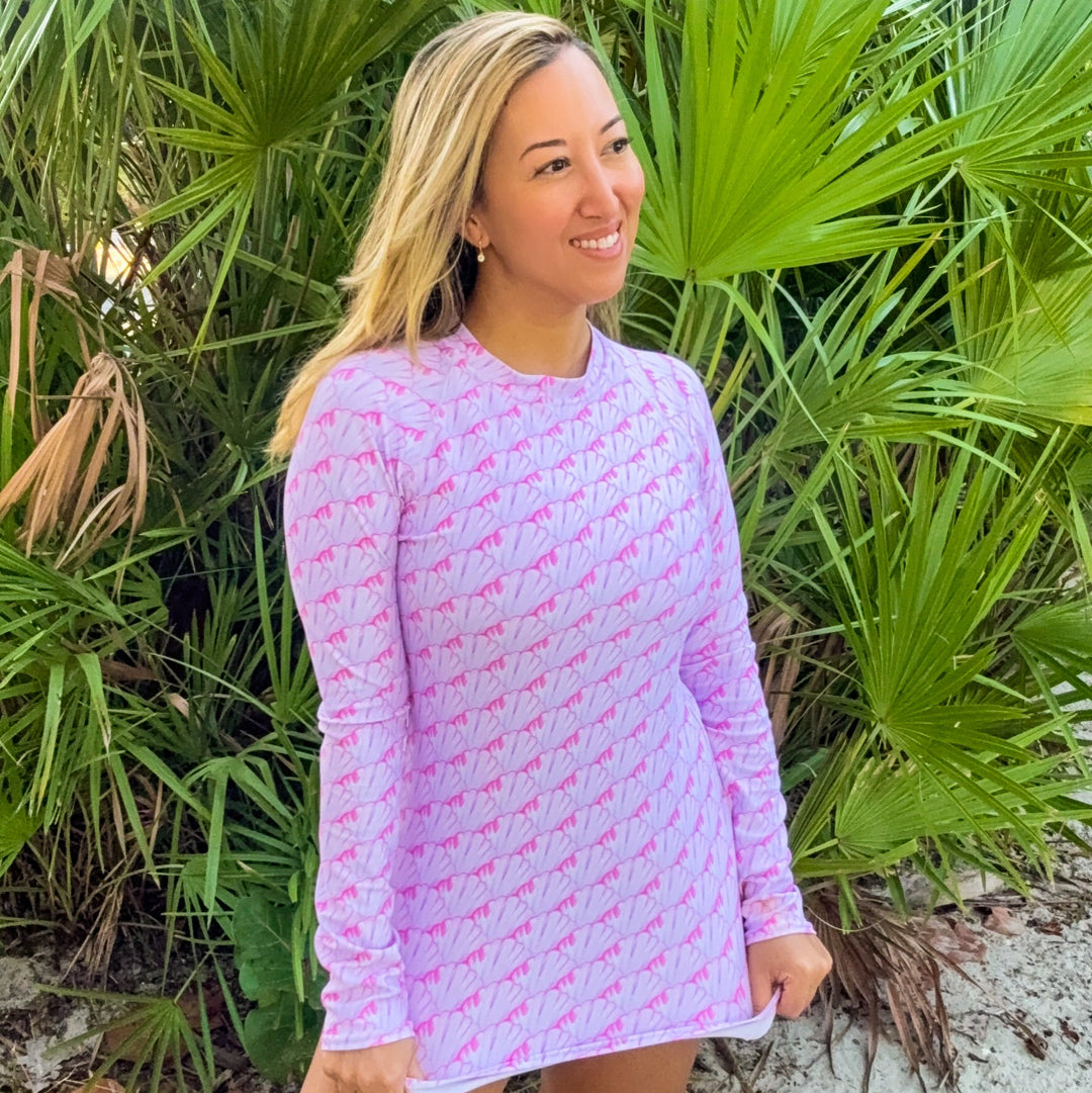Women's Big Shell Rash Guard - AKŌYA