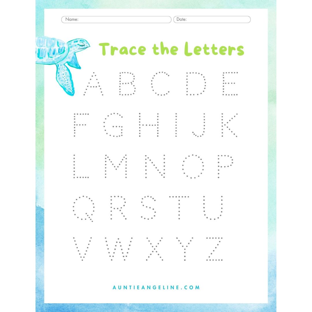 Letter Tracing Worksheet - AKŌYA