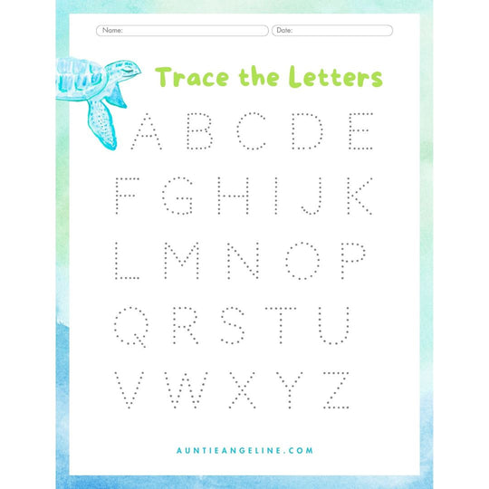 Letter Tracing Worksheet - AKŌYA
