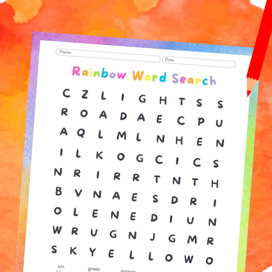 Rainbow Word Search - AKŌYA