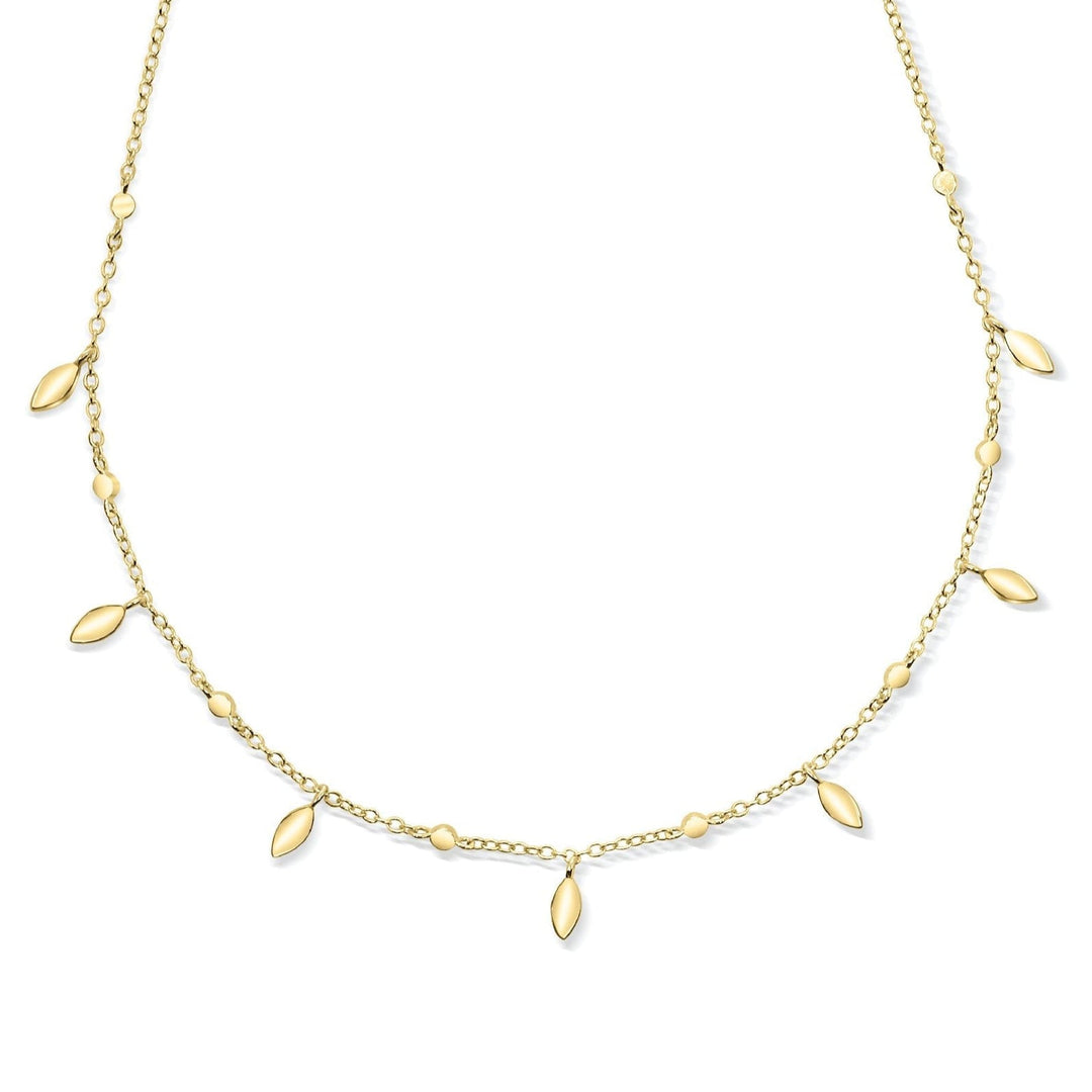Gold over Sterling silver charm choker product photo