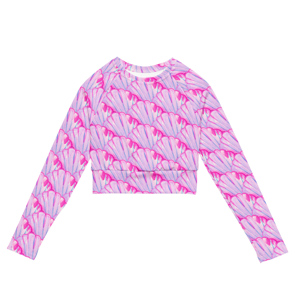 Women's Shells Long-sleeve Crop Rash-guard - AKŌYA