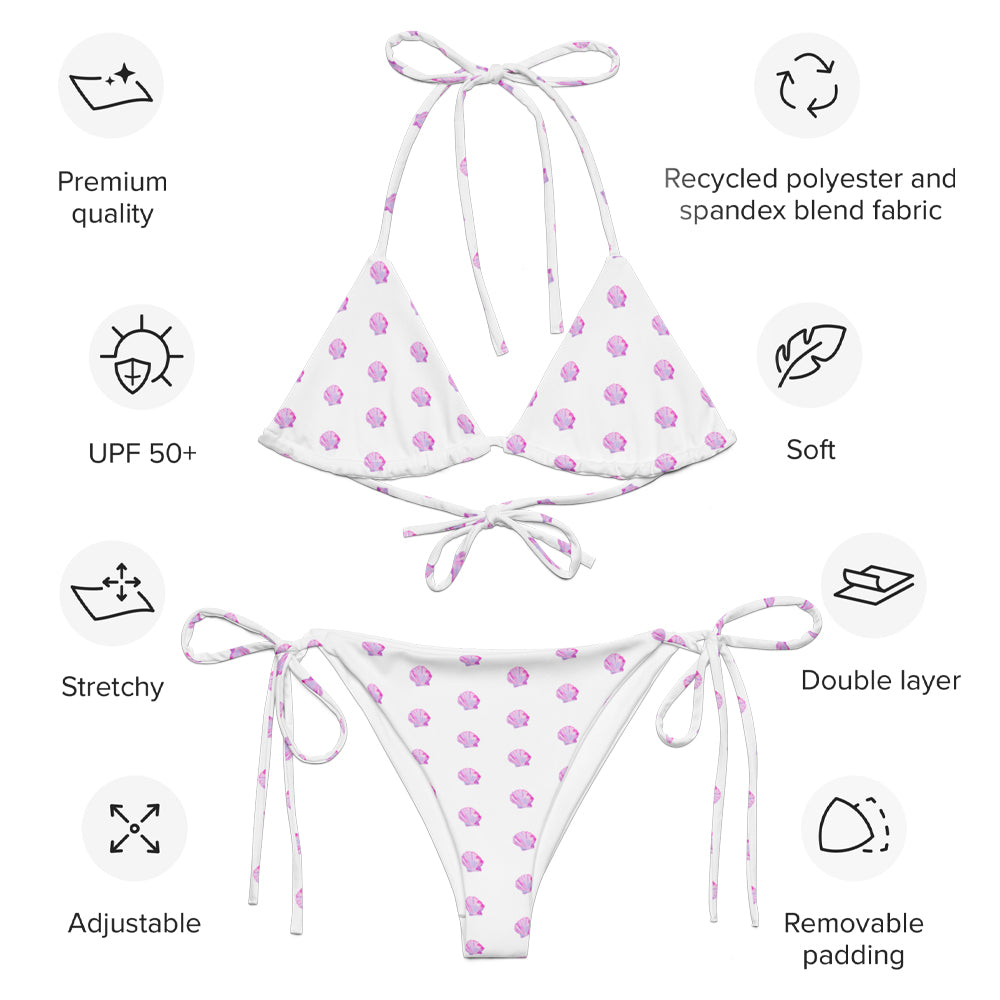 Women's Shell Bikini Bottom - AKŌYA