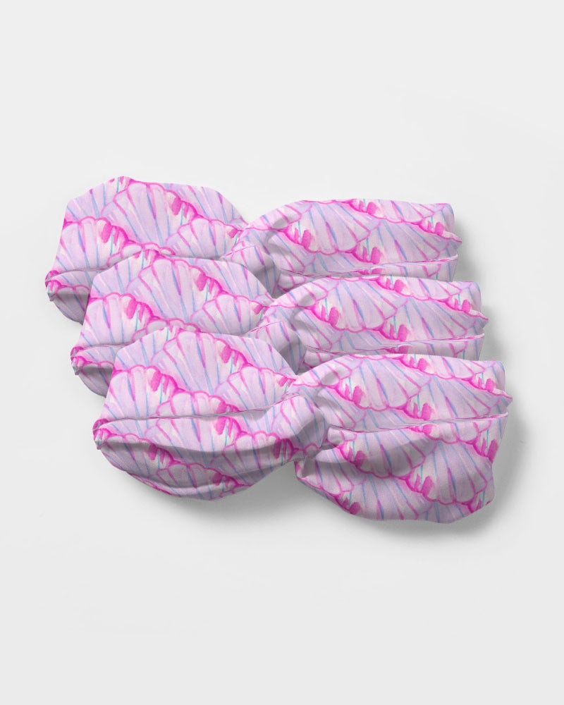 pink shell Twist Knot Headband Set