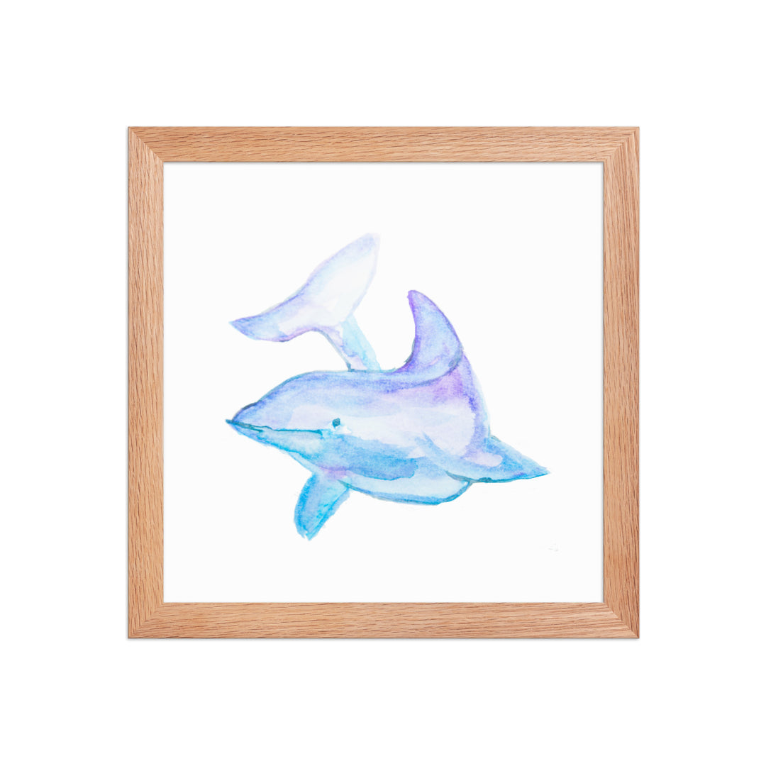 Dolphin Framed Art Print - AKŌYA