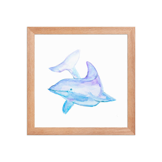 Dolphin Framed Art Print - AKŌYA