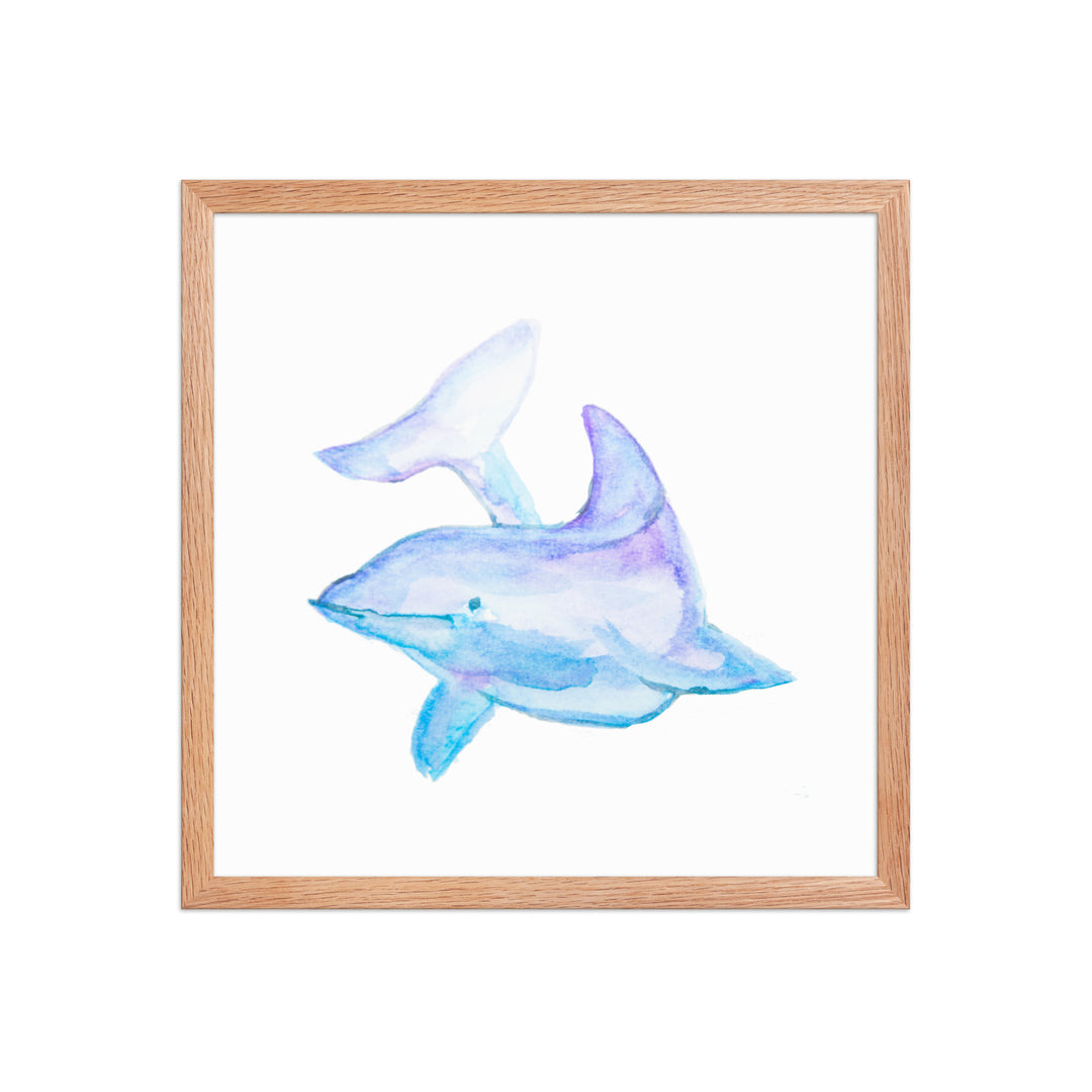 Dolphin Framed Art Print - AKŌYA