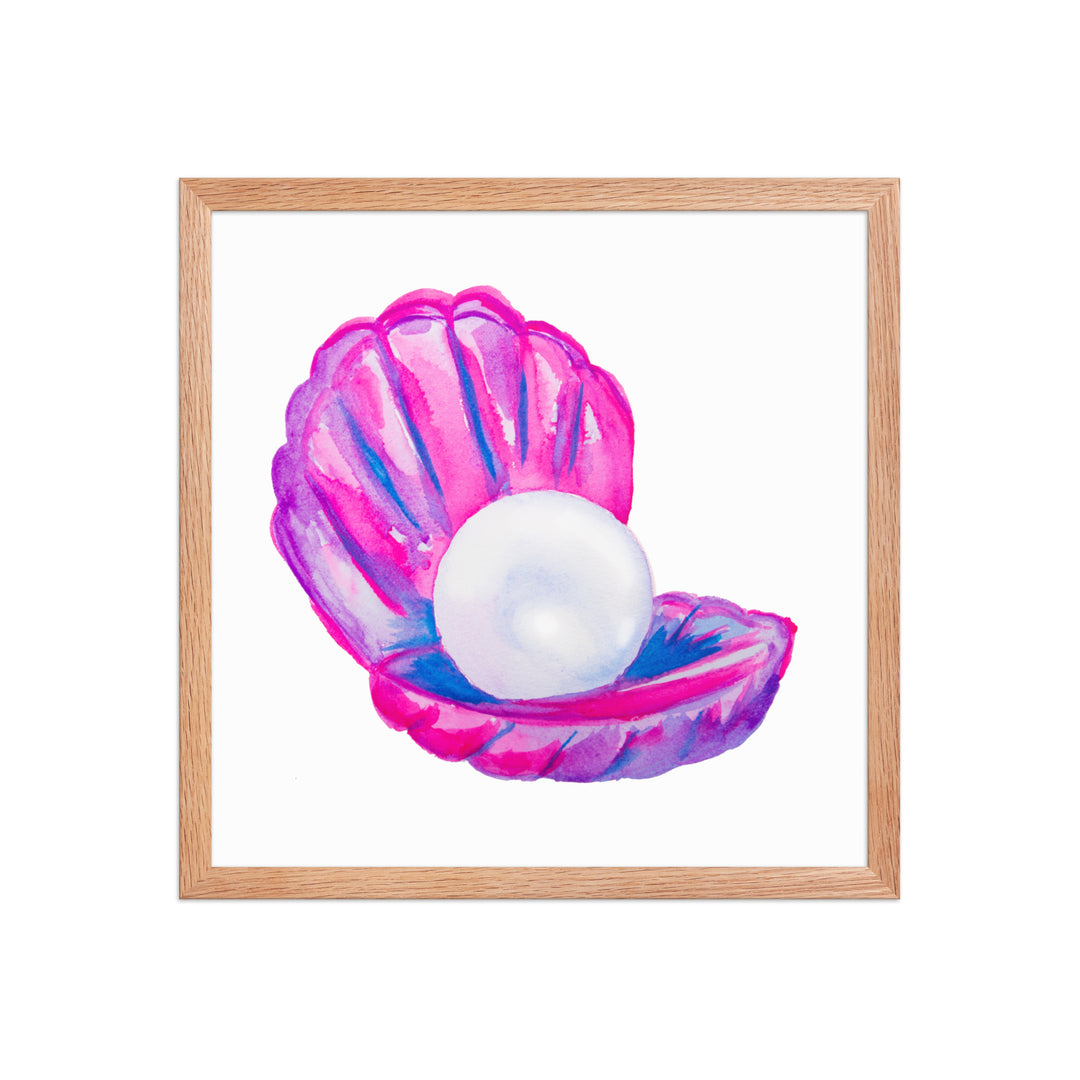 Shell Framed Art Print - AKŌYA