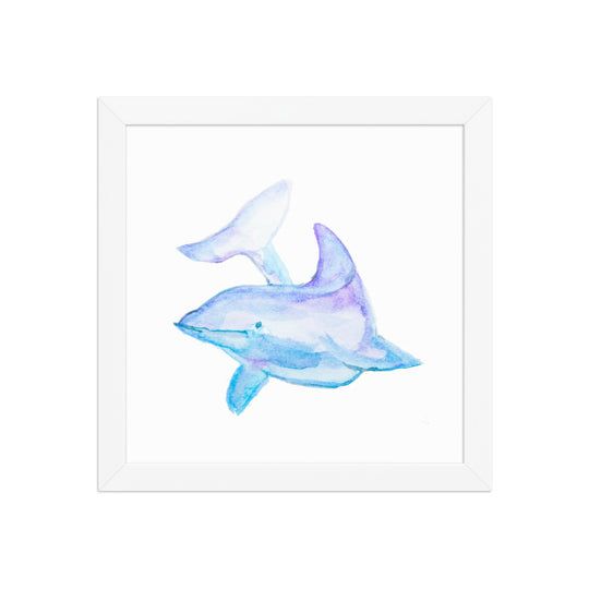 Dolphin Framed Art Print - AKŌYA