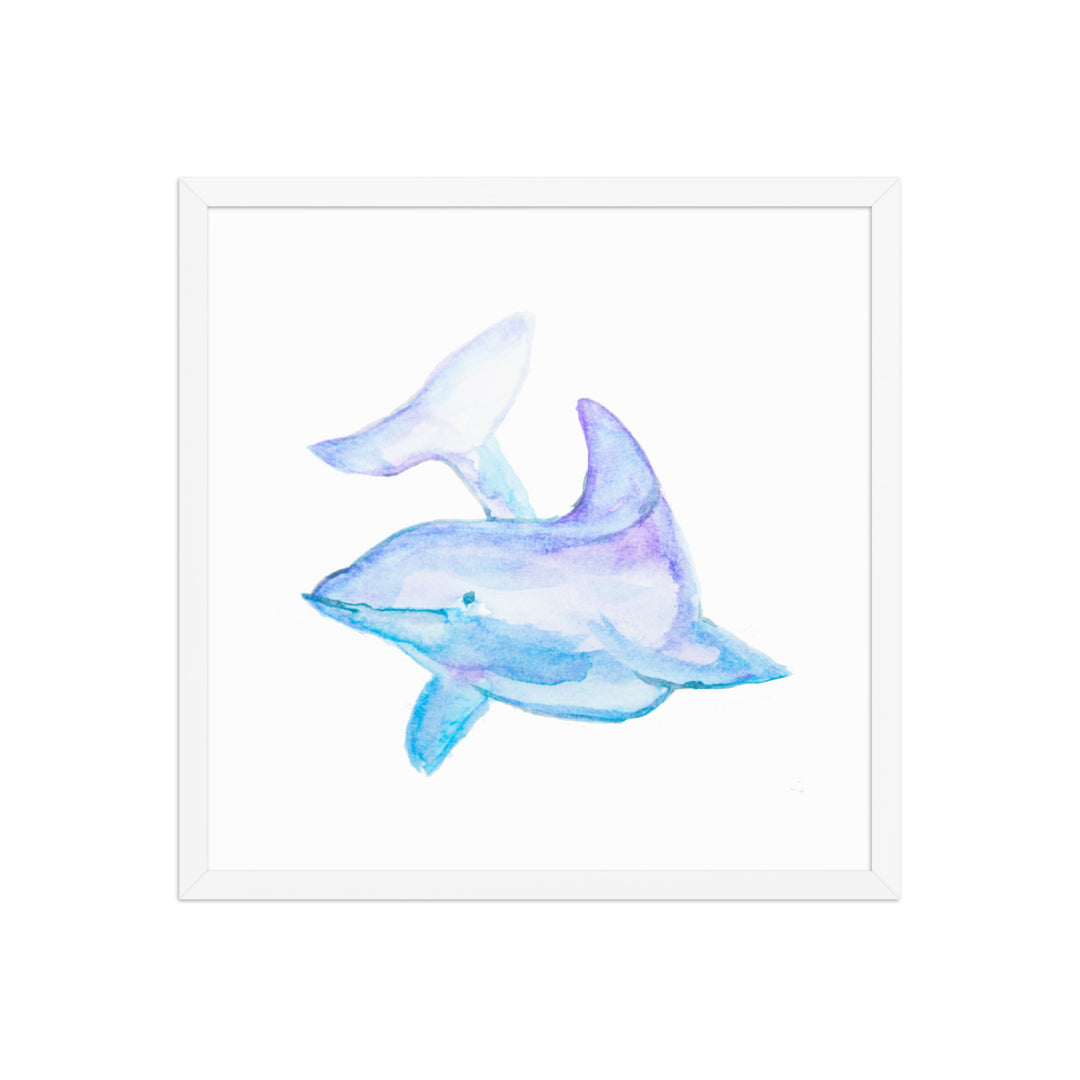 Dolphin Framed Art Print - AKŌYA