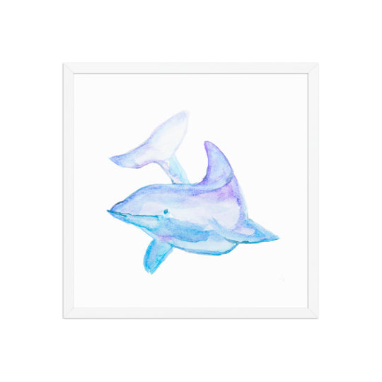 Dolphin Framed Art Print - AKŌYA