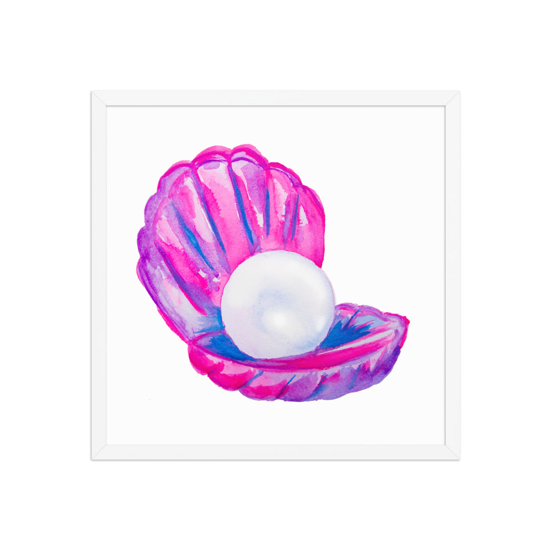 Shell Framed Art Print - AKŌYA
